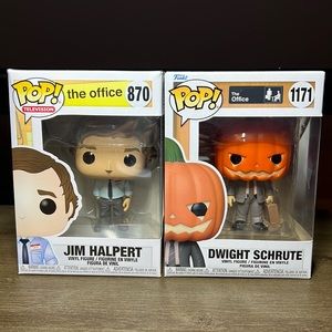 Funko POP! The Office Bundle, Jim Halpert 870 Dwight Schrute 1171